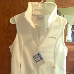 Columbia Vest - White Benton Springs Fleece